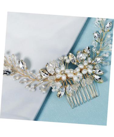 Angoily 1pc Pearl Comb Bridal Hair Comb Wedding Hair Accessory Tiara Rhinestone Barrettes Handmade Comb Barrette Wedding Hair Comb Hair Accessories Hanfu Headgear The Photo Bride - Buy Online on GoSupps.com