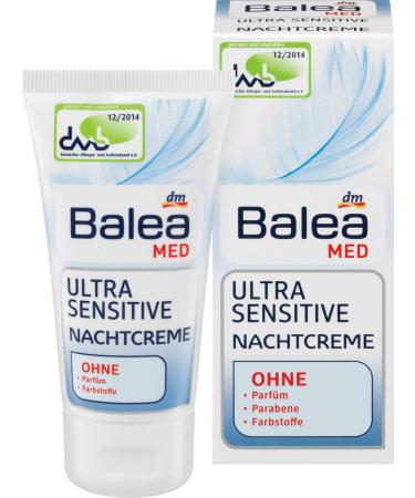 Balea Med Night Cream Ultra Sensitive 50 ml - German product