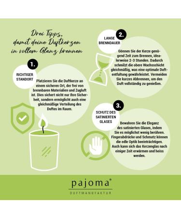 Pajoma Lemongrass Fragrance Candle | Premium 120g Satin Glass | 25-Hour Burn | Elegant Gift Packaging - Buy Online on GoSupps.com