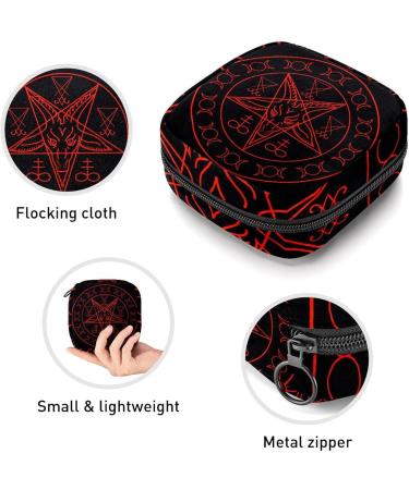 Buy Women's Bonds Still Pad Halter Baphomet & Lucifer Portable Period Kit Bag - Stylish Feminine Product Bag for Girls - Buy Online on GoSupps.com