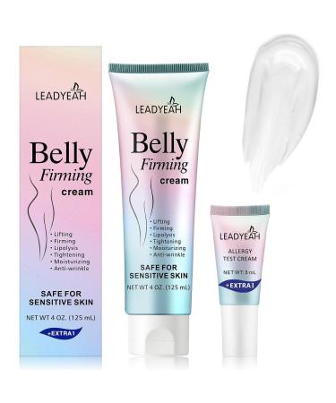 Leadyeah B Flat Belly Firming Cream - Moisturizing Firming for Stomach Thighs and Butt Body Lotion for Women and Men 125 ML