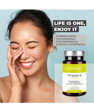 Buy Vitamin E Maximum - 60 Capsules | Antioxidative Cell Protection with 8 Tocopherols & Tocotrienols | River Nutralie - Buy Online on GoSupps.com