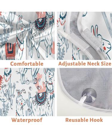 Beard Bib Apron for Men - Non-Stick Waterproof Hair Catcher & Grooming Cape with Funny Alpacas Design - Buy Online on GoSupps.com