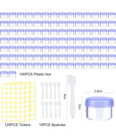 100 Pcs Mini Clear Cosmetic Bottles - 5ml Empty Trial Containers for Lip Balm Lotion & Creme - Screw Cap - Ideal for Travel & Samples - Buy Online on GoSupps.com