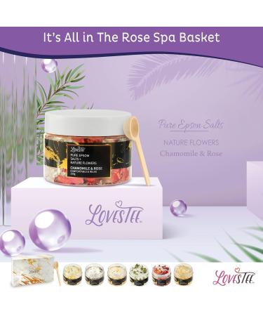 Lovestee Epsom Salt Spa Gift Set | 6 Luxury Bath Salts - Coconut Vanilla Jasmine Eucalyptus Lavender Chamomile & Grapefruit - Perfect Soaking Gift for Women - Buy Online on GoSupps.com