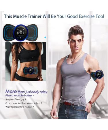 Portable Neck Massage Device - EMS Shoulder & Cervical Relief 8 Modes USB Mini Massager - Buy Online on GoSupps.com