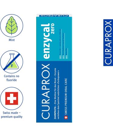 Shop Curaprox Enzycal Zero Toothpaste - Fluoride-Free SLS-Free Menthol-Free - 75 ml | International Shipping - Buy Online on GoSupps.com