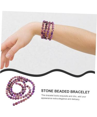 EXCEART 2pcs Christmas Beads Beaded Decor Stone Bead Bracelet Beads Jewelry for Jewelry Making Bead Jewelry Stone Bracelet Stone Jewelry Round Beads Emperor Stone Necklace Purple Purple 0.60X0.60X0.60CM - Buy Online on GoSupps.com