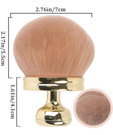 Self Tanner Brush Oval Self Tanning Brush 2.8" Dia. Large Body Brush Makeup Soft Reusable Sunscreen Applicator for Makeup Gold Beauty Tools - Buy Online on GoSupps.com