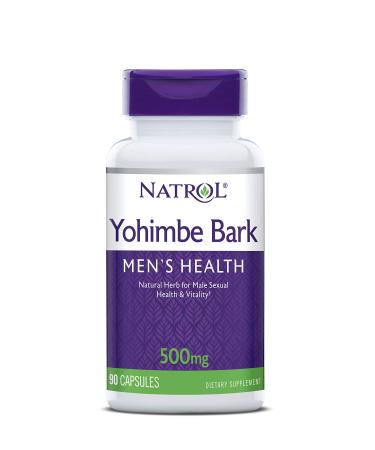 Natrol Yohimbe Bark 500mg Capsules, 90 Count