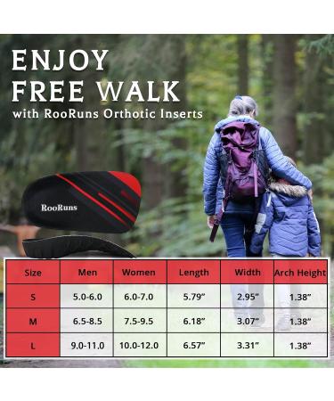 3/4 High Arch Support Orthotic Insoles for Flat Feet & Heel Spur Pain Relief - Ideal for Walking & Running (Men's 5-6 Women's 6-7 - Buy Online on GoSupps.com