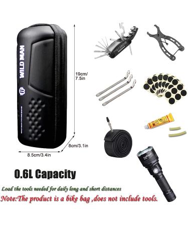 WILD MAN Bicycle Tool Storage Bag with Sealed Zipper - Bike Repair Tool Pouch for Water Bottle Cage (With 2 Tire Levers) - Cycling Essential - Buy Online on GoSupps.com
