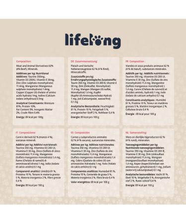 Amazon Brand Lifelong Cat Food - Beef Pate 100g (Pack of 16) - Premium International Shipping - Buy Online on GoSupps.com