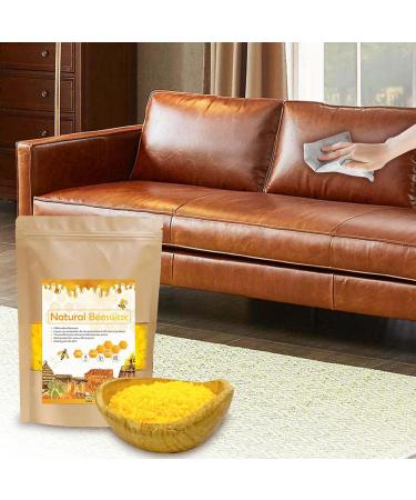 Shakven Yellow Beeswax Pellets - Yellow Polish Wax Natural Furniture Wax Pellets Furniture Polish and Cleaner Beeswax for Woodwork Sofa Tables Chairs Cabinets - Buy Online on GoSupps.com