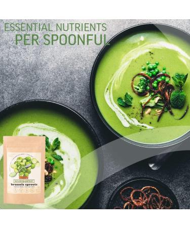 Nourisharvest Raw Brussels Sprouts Powder - Pure concentrated plant powder- Harvested + Dried on the farm- No added Sugar or Salt. No Preservatives Gluten Free 120grams Made in Australia - Buy Online on GoSupps.com
