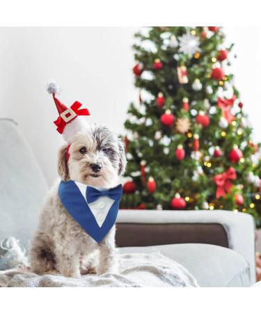 Maustlie Dog Smoking Bandana - Adjustable Triangle Scarf for Weddings & Parties - Blue (S) | Stylish Pet Attire - Buy Online on GoSupps.com