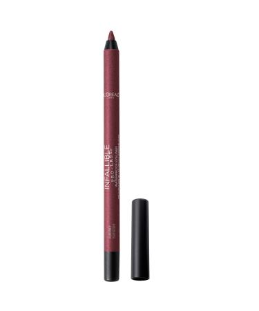 L'Oreal Paris Makeup Infallible Pro-Last Pencil Eyeliner Waterproof and Smudge-Resistant Glides on Easily to Create any Look Burgundy 0.042 Oz. (Pack of 2) 1 Count (Pack of 2) Burgundy