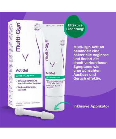 Multi-Gyn Actigel 50ml - Treatment & Prevention of Bacterial Vaginosis | 25 Applications for Genital & Vaginal Care - Buy Online on GoSupps.com