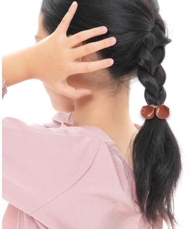 Beaupretty 5 Pairs Elastic Hair Ties Hair Bands Hair Ropes Ponytail Holders Girls Hair Accessories Coffee - Buy Online on GoSupps.com