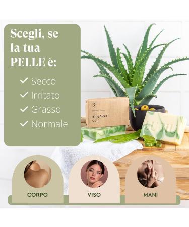  lubiu Aloe Vera Soap 100g Natural Soap for Men Women Kids Moisturized Skin Hand Soap Shower Face Soap Handmade Soap - Buy Online on GoSupps.com