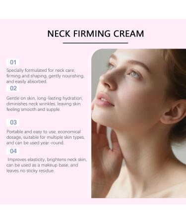 Neck Firming Cream with Roller Anti Aging Neck and D collet Moisturizer with Multi Peptide Collagen Retinol Neck Cream for Tightening and Firming Skin Smooths Wrinkles & Fine Lines - Buy Online on GoSupps.com