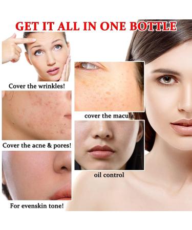 Color Changing Full Coverage Foundation | All-Day Moisturizing with Wrinkle & Blemish Coverage | Brightens Skin Tone | Liquid Base Makeup for Women & Girls - Buy Online on GoSupps.com