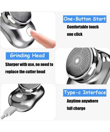 Mini-Shave Portable Electric Shaver | 2023 New Upgrade Rechargeable Razor for Men | Easy One-Button Use | Home, Car, Travel | Black - Perfect Christmas & New Year Gift - Buy Online on GoSupps.com