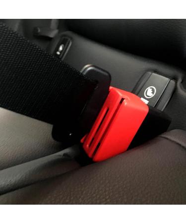 Ganen Car Belt Lock Buckle Guard | Prevent Children from Opening Seatbelt | Secure Car Seat Beltlock | Red Keychain Included - Buy Online on GoSupps.com