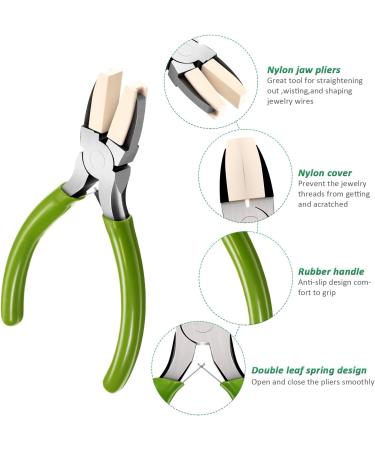 2 Pack Nylon Nose Pliers - Carbon Steel Jewelry Making Tools for Beading & Wire Crafts - 5.3 Inch - Buy Online on GoSupps.com