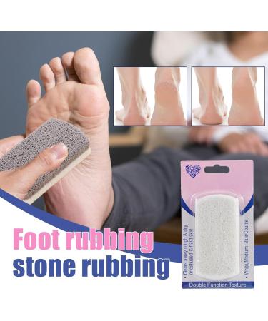 Foot Pumice Stone for Feet - Double-Sided Design Stone for Feet Foot Pumice Nursing Foot Stone for Heels Elbows Hands Gray - Buy Online on GoSupps.com