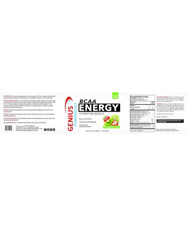 BCAA Energy - Hydrating BCAAs Strawberry Kiwi Flavor - 30 Servings | International Shipping Available - Buy Online on GoSupps.com