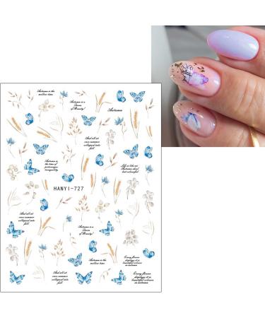 JMEOWIO 9 Sheets Spring Flower Nail Art Stickers Decals Self-Adhesive Colorful Summer Floral Nail Supplies Nail Art Design Decoration Accessories - Buy Online on GoSupps.com