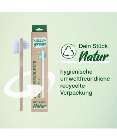 Wellsamed Savings Set: Denture Toothbrush & Blend-a-Dent Hygienic Toothpaste - Eco-Friendly Bamboo Brush for Third Teeth - Buy Online on GoSupps.com