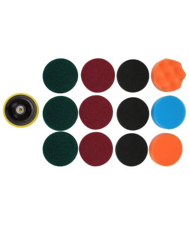 Lizusidtsy 13 Pieces Drill Power Scrubber Brush Scouring Pads & Sponge Cleaning Kit - All Cleaner Scrubbing Cordless Drill