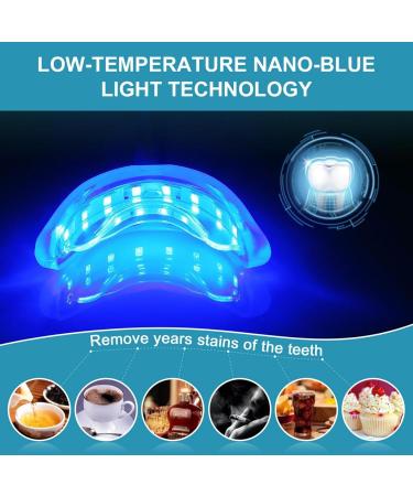 Blisstaar Professional Teeth Whitening Kit - Fast 20-Minute At-Home Whitening System with 16x LED Lamp & 5 Bleach Gels for Bright White Teeth - Buy Online on GoSupps.com