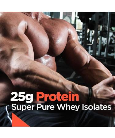 Rule 1 Protein | Super-Pure 100% Whey Isolate & Fast-Acting Whey Hydrolysate | 25 Grams Protein 4 Grams Glutamine & 6 Grams BCAAs Per Serving (5LB Cookies & Creme) Cookies & Creme 5LB - Buy Online on GoSupps.com