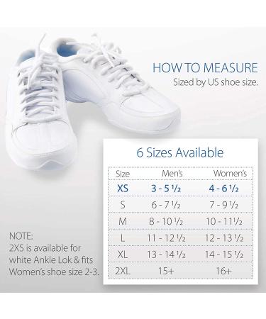 Swede-O Ankle Lok Support - Knit Tongue Exclusive Lacing Extra Stability - Small White Ankle Brace for Enhanced Support - Buy Online on GoSupps.com