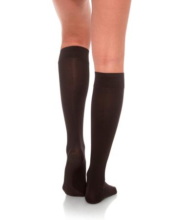 JOMI Compression Knee High Stockings 15-20mmHg - Large Black (Size 130) | Opaque, Closed Toe - Buy Online on GoSupps.com