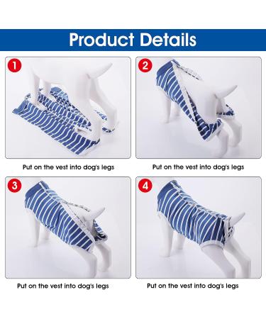 Cobee Dog Recovery Suit - Abdominal Protection for Male & Female Dogs | Surgical Cuddly Suit for Small & Medium Dogs (L-Size) - Ideal After Surgery - Buy Online on GoSupps.com