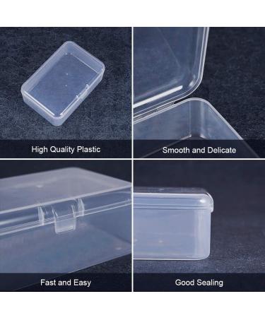 12 Pack BENECREAT Clear Plastic Bead Storage Box for Small Items - 3.5x2.4x1.2 Inches Rectangle with Lid - Buy Online on GoSupps.com