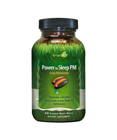 Irwin Naturals Power to Sleep PM 6 mg Melatonin 60 Liquid Soft-Gels