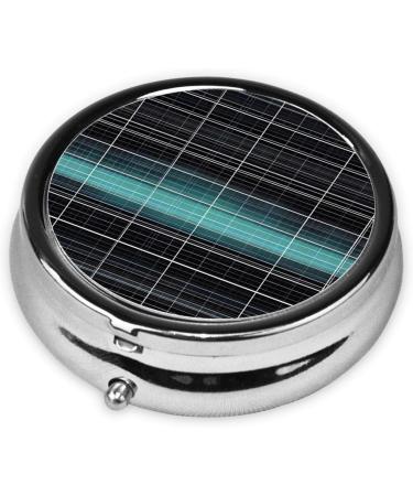 Buy Dimensional Line Spacer Round Pill Box | 3 Compartment Travel Organizer | Portable Pill Box for International Shipping - Buy Online on GoSupps.com