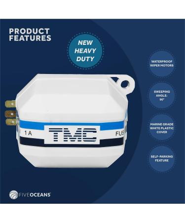 Five Oceans FO745 Marine Windshield Wiper Motor 12V Heavy Duty Self-Parking for Boats & RVs - Buy Online on GoSupps.com