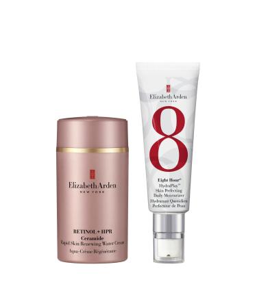 Elizabeth Arden Retinol + HPR Ceramide Rapid Skin Renewing Water Cream Face Moisturizer Anti-Aging Wrinkle Treatment Niacinamide Hyaluronic Acid Ceramides & Peptides 1.7 fl oz 3.2 Fl Oz (Pack of 2)