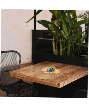 ABOOFAN 1pc Wooden Dessert Plate Jewelry Tray Food Tray Sushi Serving Dishes Cake Serving Dish Tableware Nut - Buy Online on GoSupps.com