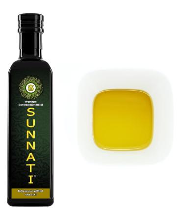 Sunnati PREMIUM Black Cumin Oil 1000ml - Cold Pressed 100% Pure Vegan Egyptian - Freshly Pressed 1L | Buy Online Internationally - Buy Online on GoSupps.com