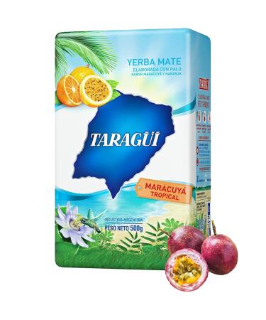 Taragui Yerba Mate Tea Maracuya Tropical 500g |Mate tea from Argentina - the ripening period is 12 months |Detox and energy drink Maracuya Tropical 0.5 kg