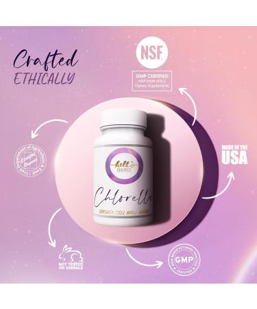 Hello Beautiful Chlorella - 500mg - Broken Cell Wall Algae Tablets Organic Detox Cleanse Chlorella Tablets for Hair Growth Flat Tummy Support Detox Pills - Buy Online on GoSupps.com