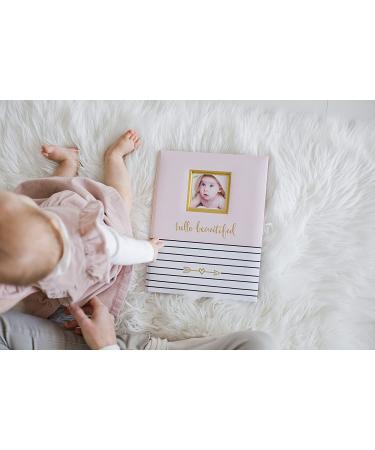 Pearhead Hello Beautiful Baby Memory Book - Pink First 5 Years Keepsake with Photo Insert - Buy Online on GoSupps.com