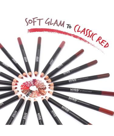kiss new york Professional Slim Lip Pencil - Creamy Soft, Smooth & Long-Lasting Hot Red Lip Liner - Water-Resistant Lip Crayon for Natural Lip Makeup - Buy Online on GoSupps.com